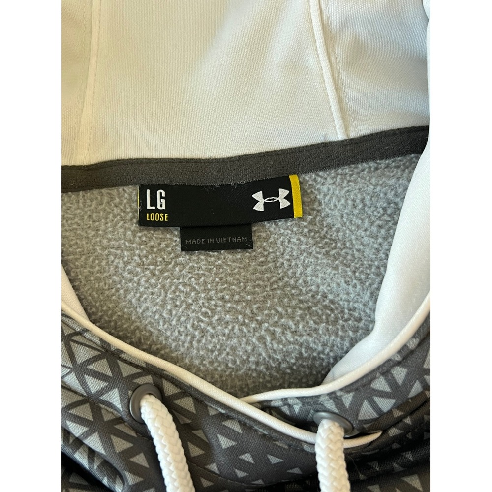 Under Armour Mens US Marines Protect This House Hoodie Gray Geometric LG Loose - Picture 4 of 7